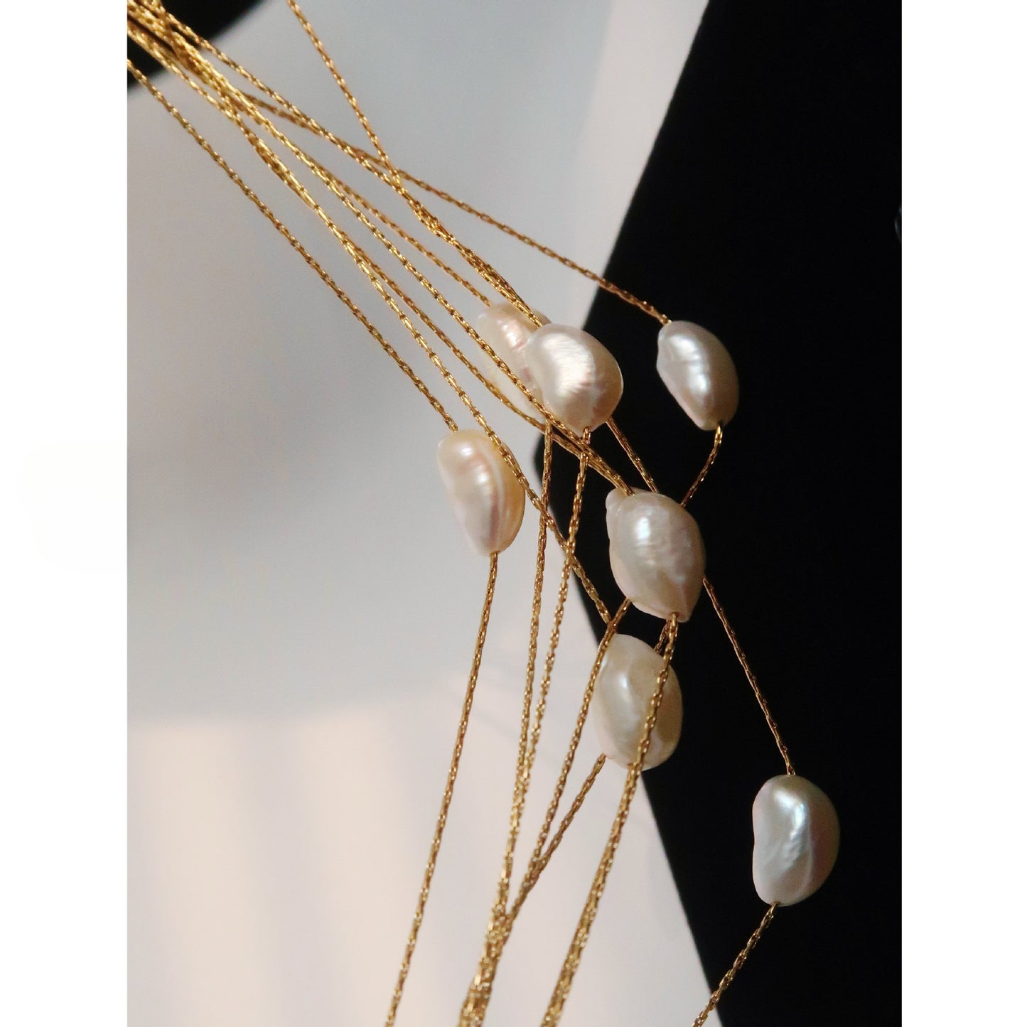 Moonlit Pearl Necklace