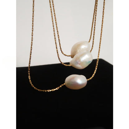 Moonlit Pearl Necklace