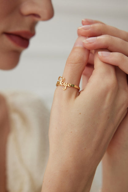 Custom Letter Ring - A Pefect Gift
