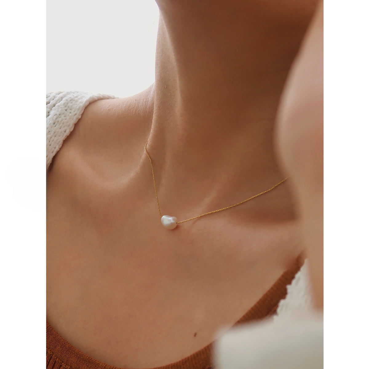 Moonlit Pearl Necklace